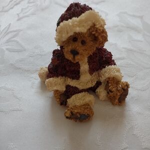 Boyds Bears Bearstone Collection Sandy Claus Have a Simple Handmade Holiday